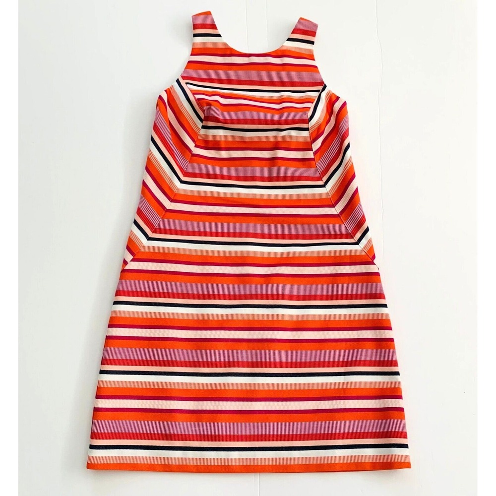 NWT Trina Turk Visalia Cotton Blend Sheath Shift Dress 2 0 XS Stripe